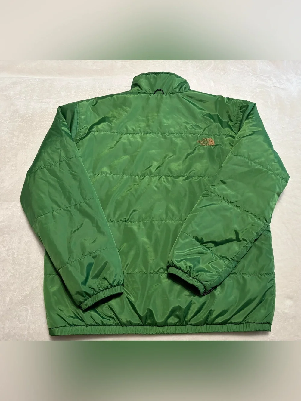 North Face men’s green puffer jacket, XL